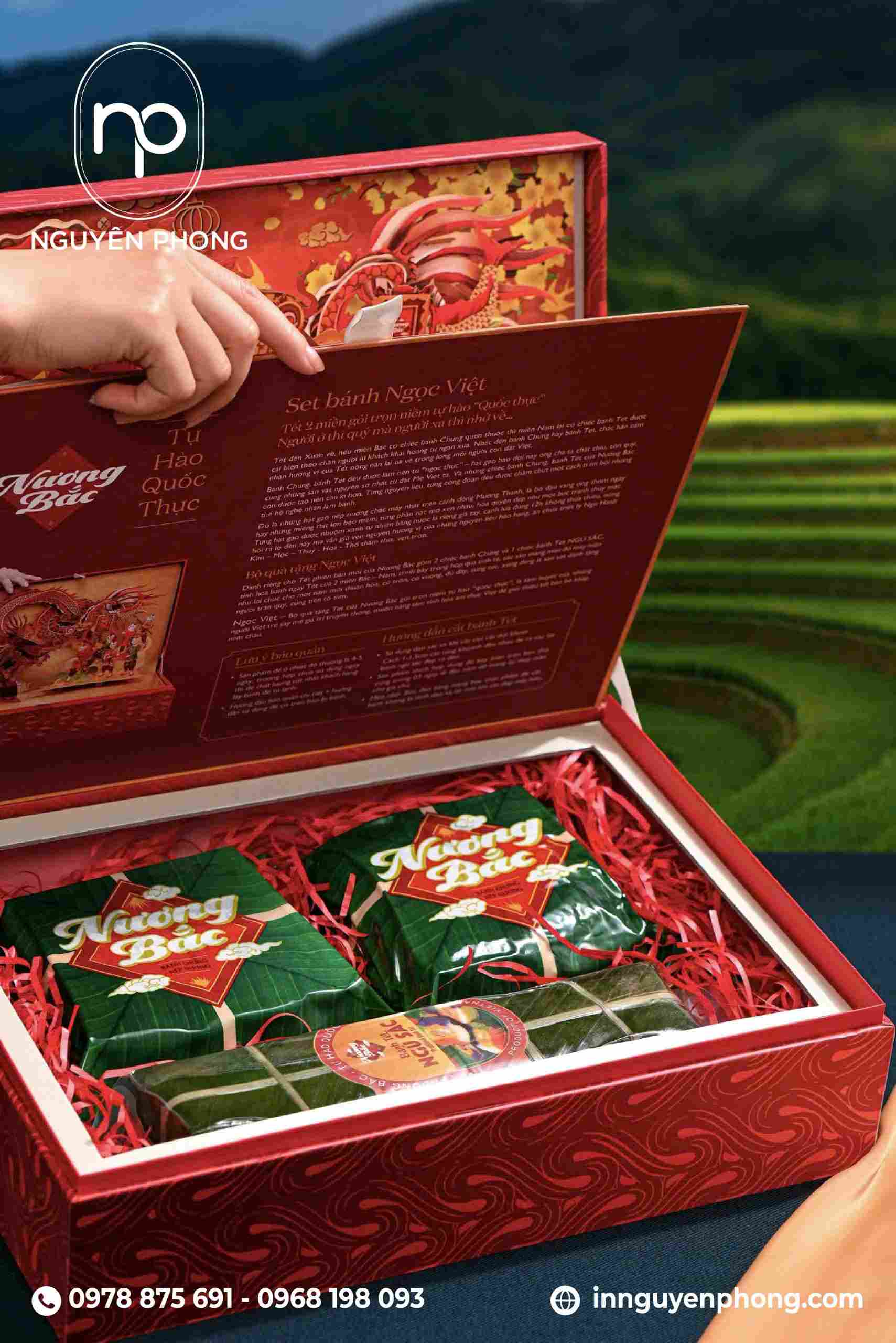 Tăng tính thẩm mỹ với hộp bánh chưng thiết kế độc quyền